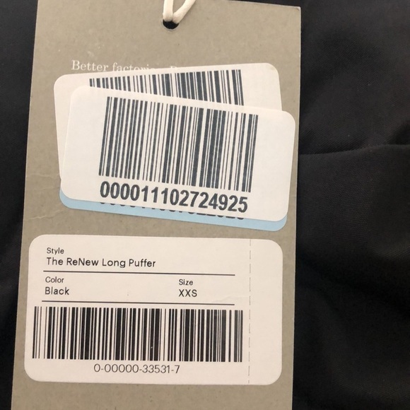 Everlane The ReNew Jacket Puffer Black NWT XXS - Picture 7 of 9